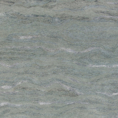 3' X 5' Slate Gray And Ivory Abstract Hand Tufted Area Rug