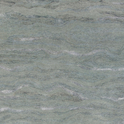 3' X 5' Slate Gray And Ivory Abstract Hand Tufted Area Rug