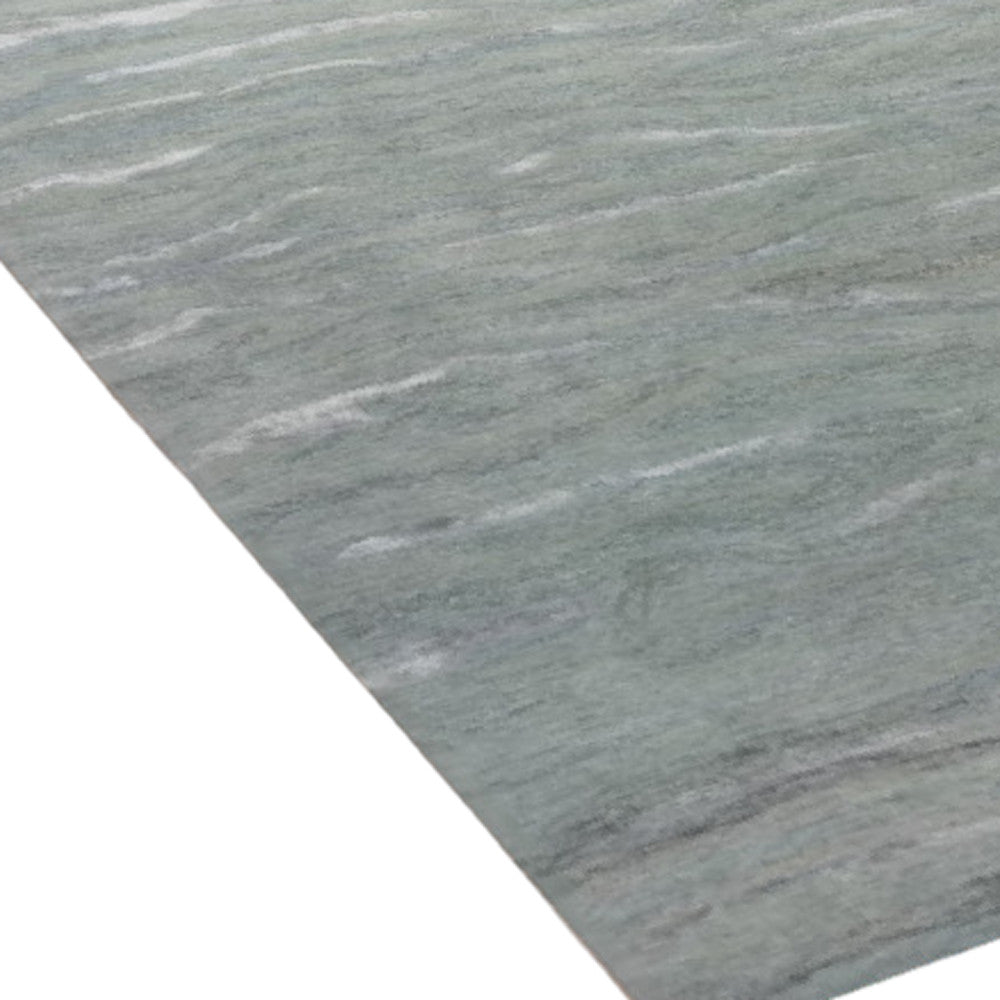 5' X 7' Slate Grey Hand Tufted Abstract Indoor Area Rug