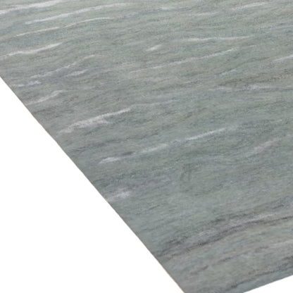 3' X 5' Slate Gray And Ivory Abstract Hand Tufted Area Rug