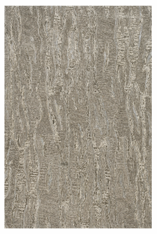 3' X 5' Sand Hand Tufted Abstract Indoor Area Rug