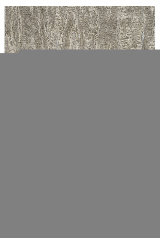 5' X 7' Sand And Gray Abstract Hand Tufted Area Rug