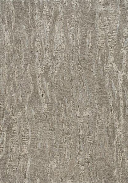 3' X 5' Sand And Gray Abstract Hand Tufted Area Rug