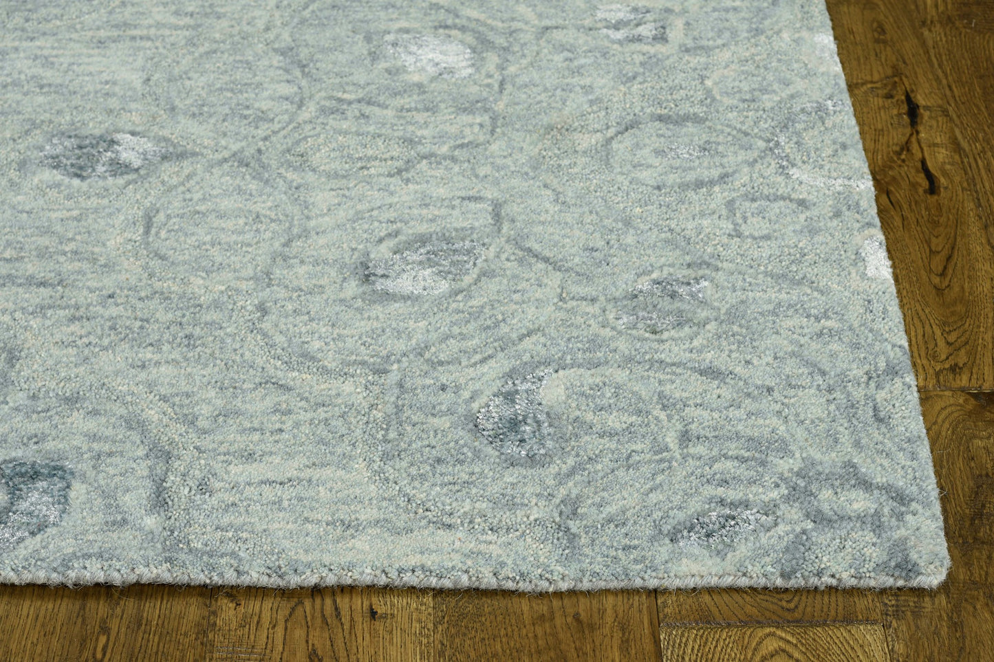 5' X 7' Seafoam Wool Hand Tufted Area Rug