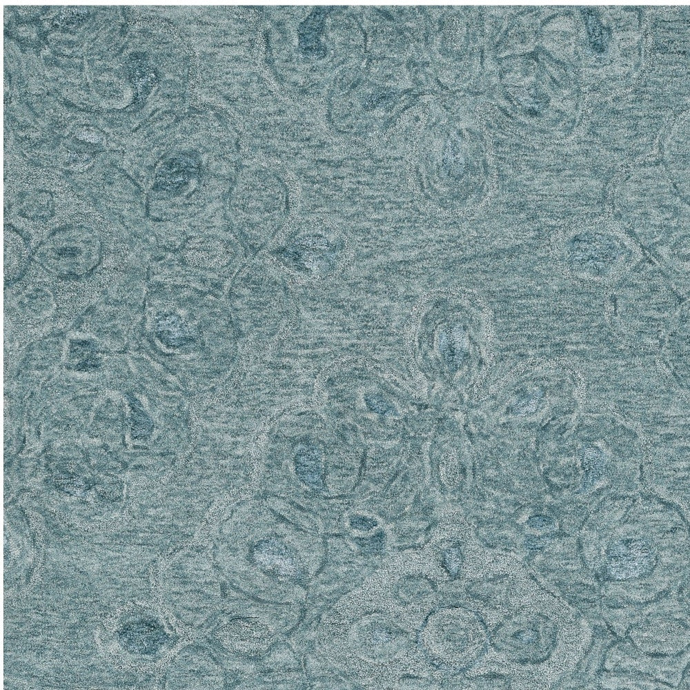 5' X 7' Seafoam Wool Hand Tufted Area Rug