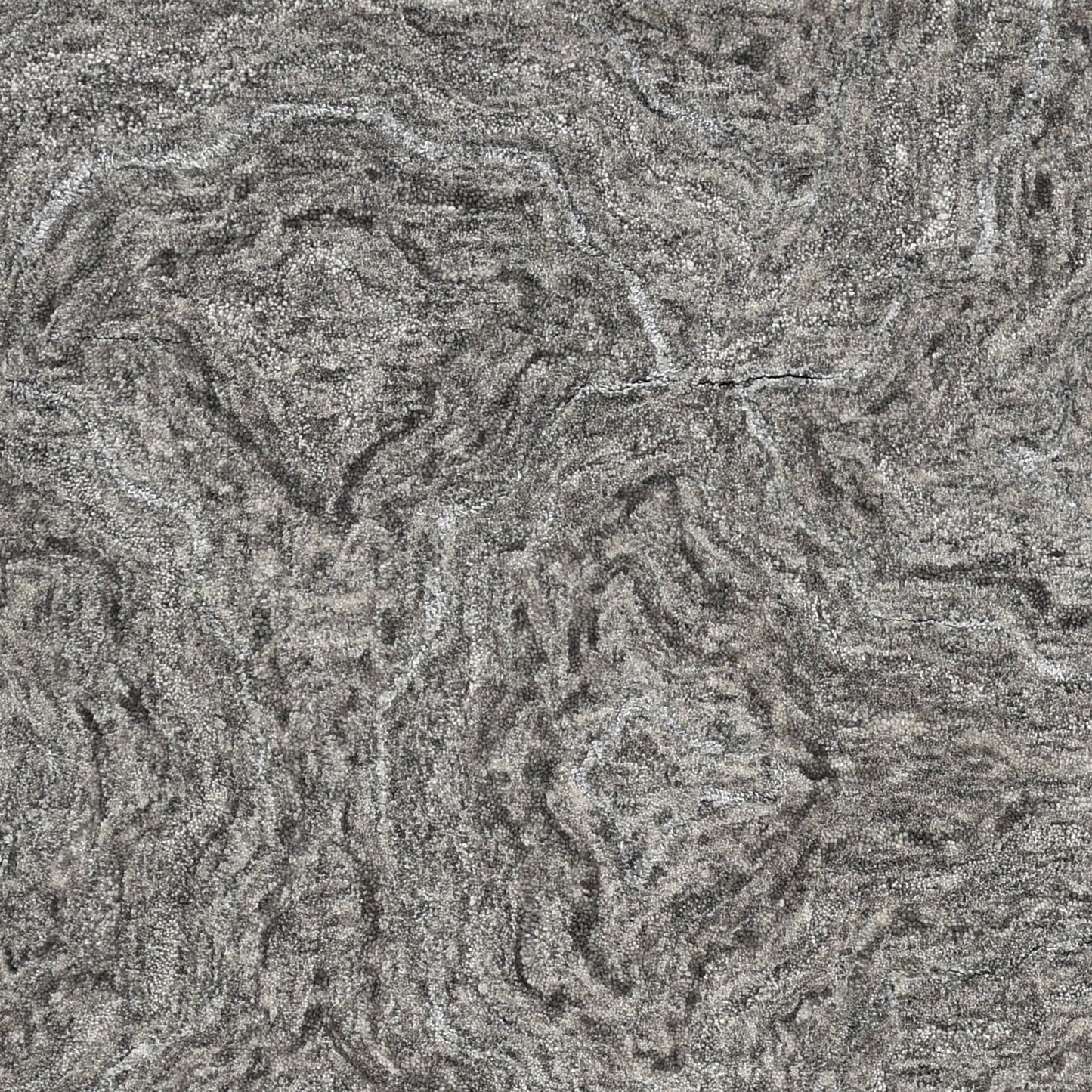 8'X10' Grey Hand Tufted Abstract Indoor Area Rug