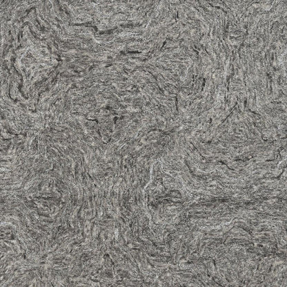 3' X 5' Gray And Dark Gray Abstract Hand Tufted Area Rug