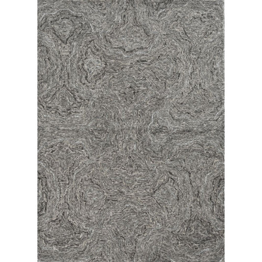 8' X 10' Grey Hand Tufted Abstract Indoor Area Rug