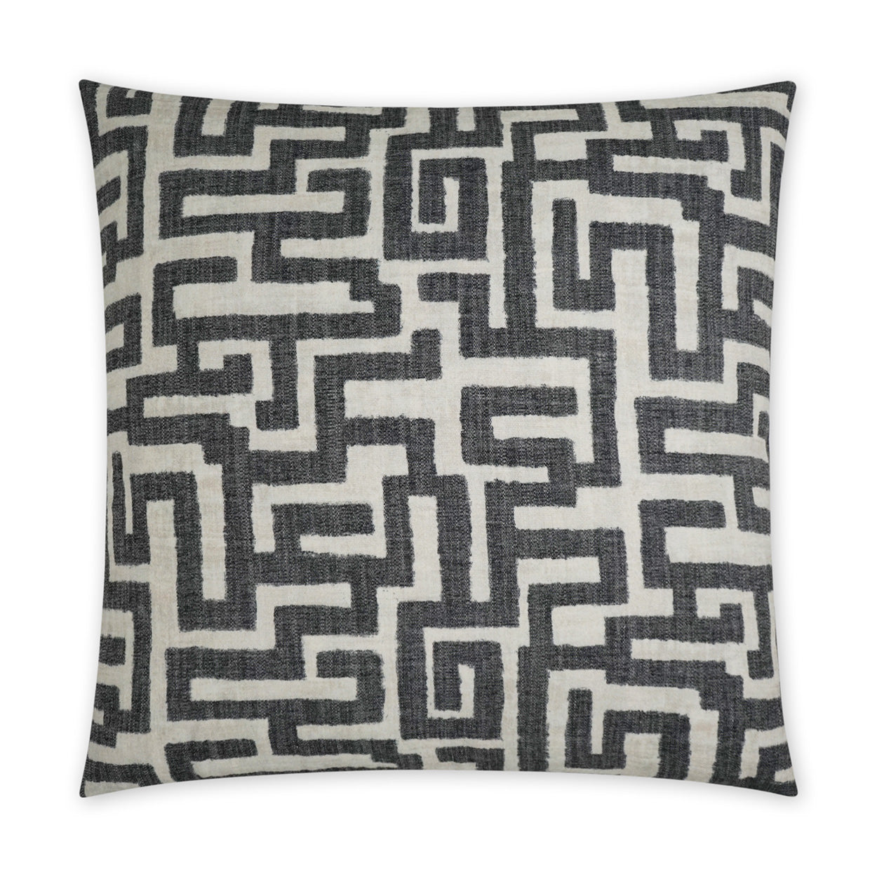 D.V. KAP HOME   24" x 24" Giotto Pillow - Black Global, Geometric    - 3754-B-2424