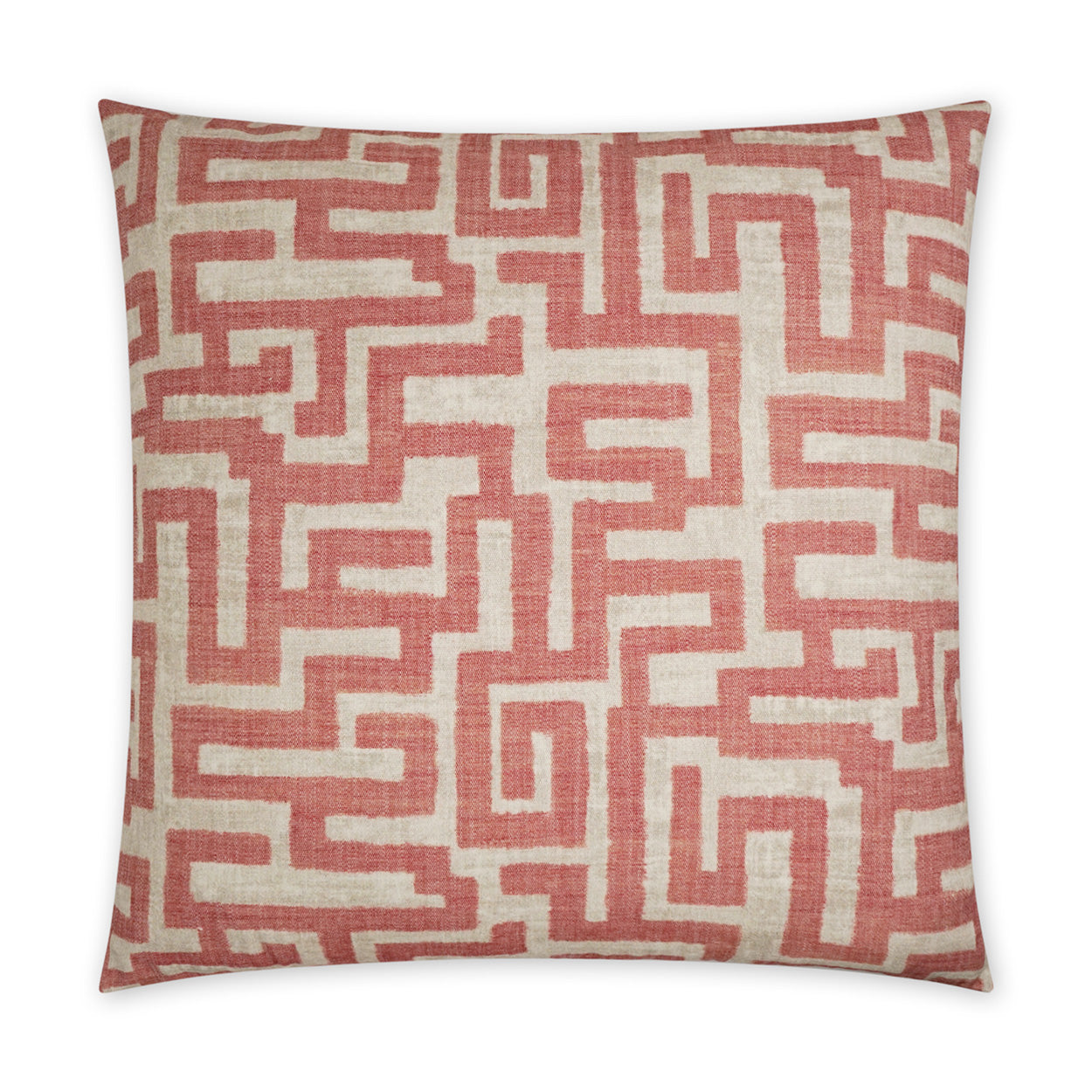 D.V. KAP HOME   24" x 24" Giotto Pillow - Rose Global, Geometric    - 3754-R-2424