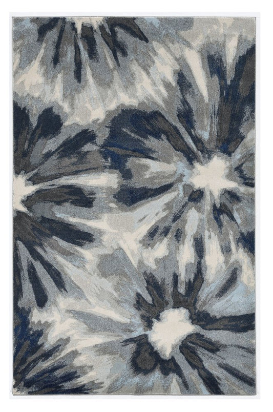 10' X 13' Ivory Blue Area Rug