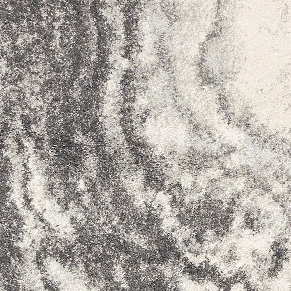 3' X 5' Gray And Ivory Abstract Area Rug