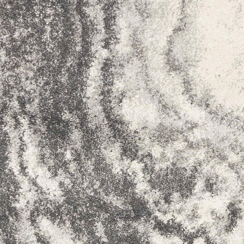 3' X 5' Gray And Ivory Abstract Area Rug