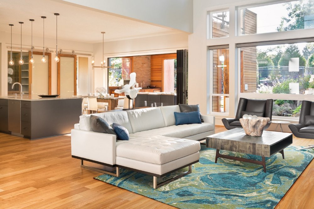 3' X 5' Multicoloured Abstract Shag Area Rug