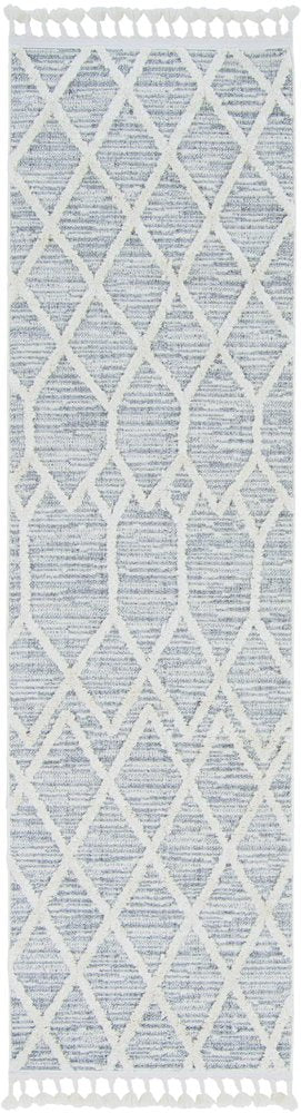 12' X 15' Gray and Ivory Geometric Area Rug