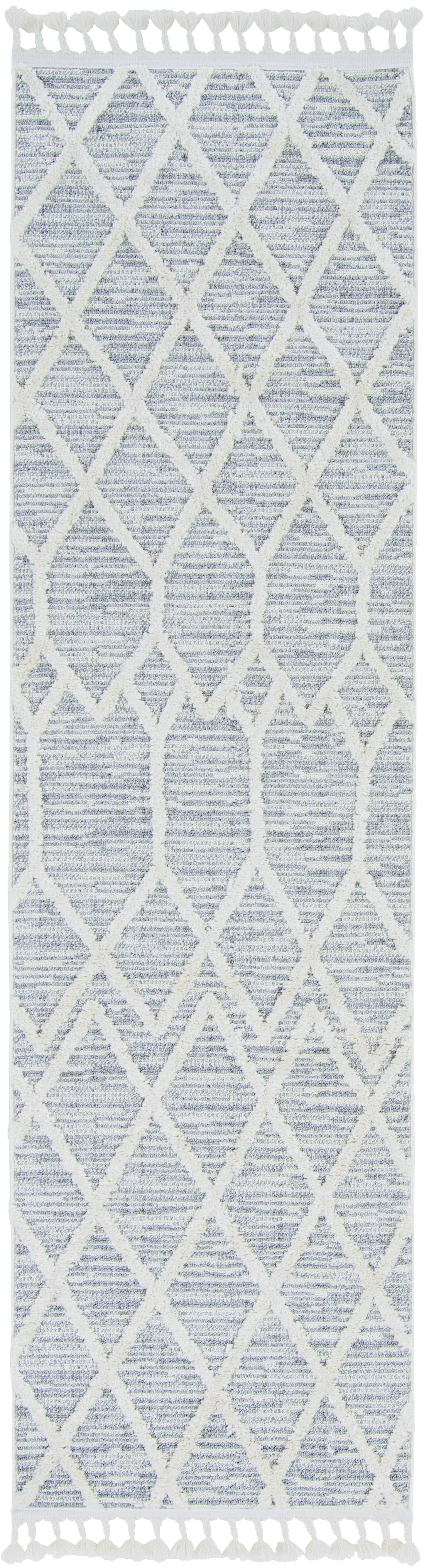 5' X 8' Gray and Ivory Abstract Area Rug