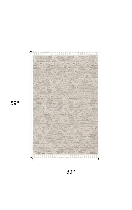 12' X 15' Ivory Beige Area Rug