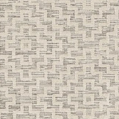 8' X 11' Gray and Ivory Geometric Area Rug