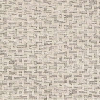 8' X 11' Gray and Ivory Geometric Area Rug