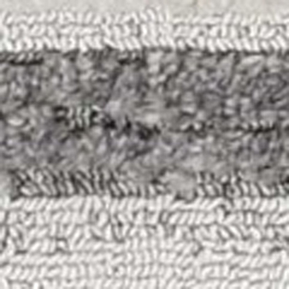 5' X 8' Gray and Ivory Abstract Area Rug