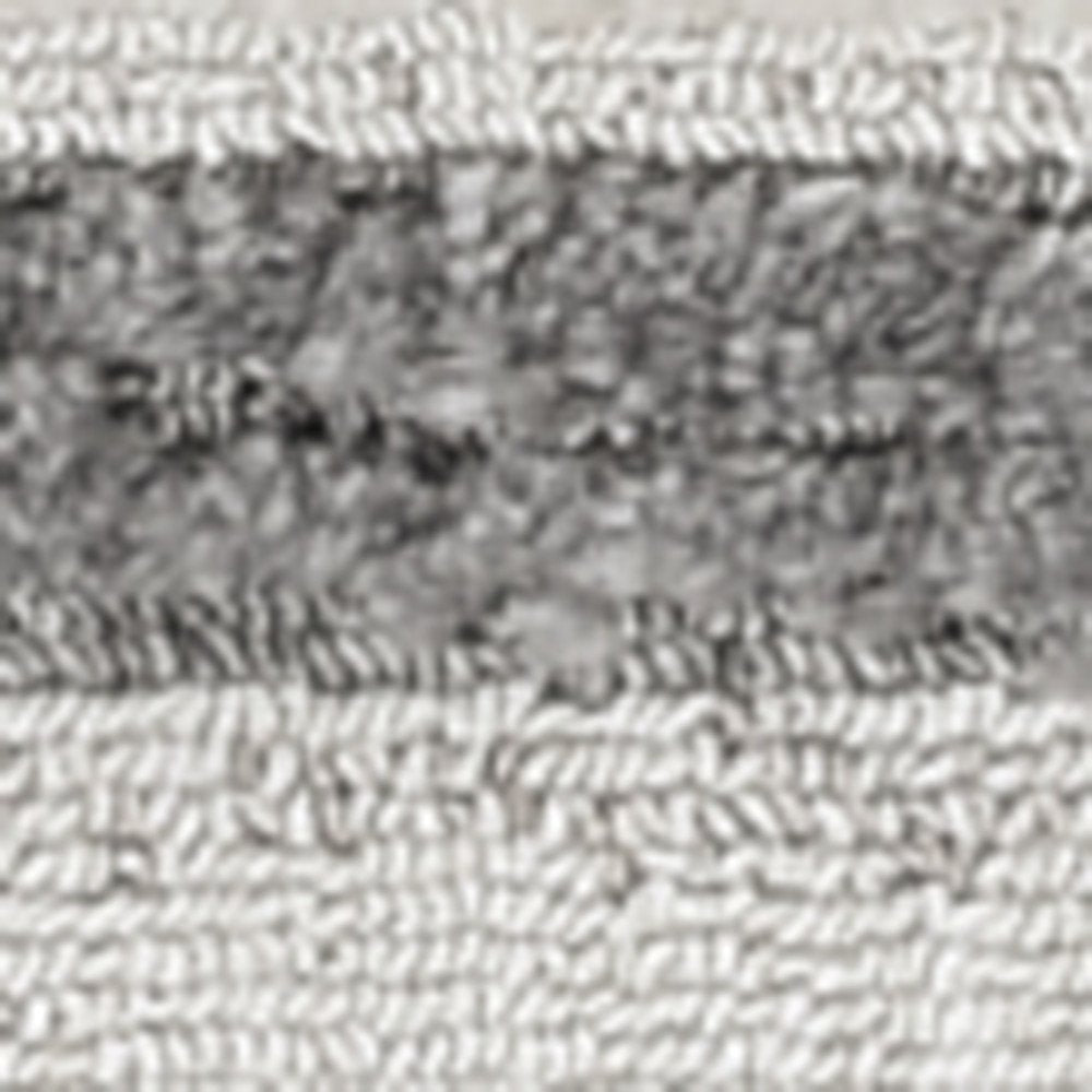 8' Gray And Ivory Abstract Runner Rug