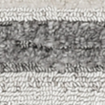 5' X 8' Gray and Ivory Abstract Area Rug