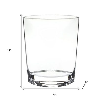 11" Clear Bud Lead Free Crystal Table Vase