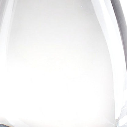 9" Clear Oval Lead Free Crystal Table Vase