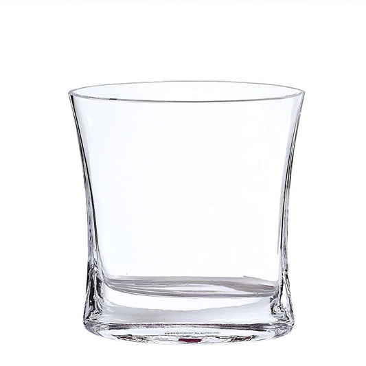 7" Clear Oval Crystal Glass Table Vase