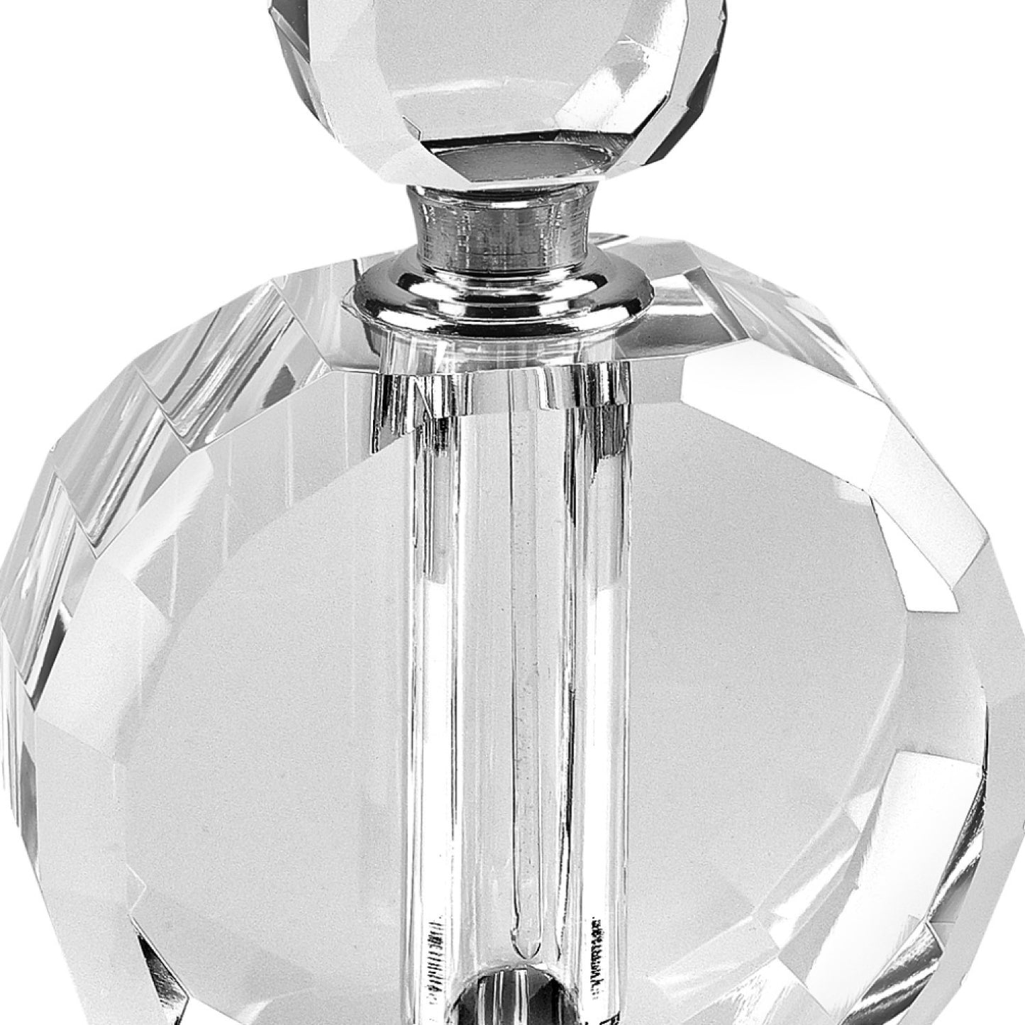 5" Clear Crystal Decorative Bottle Tabletop Sculpture