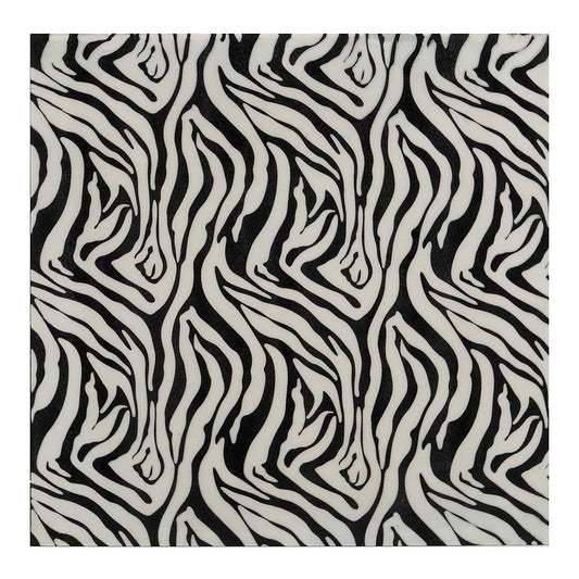 Large Faux Zebra Skin Wall Tile