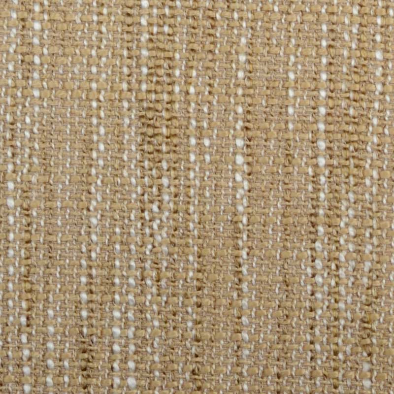 Beige woven fabric with white vertical dotted stripes; natural fiber texture.