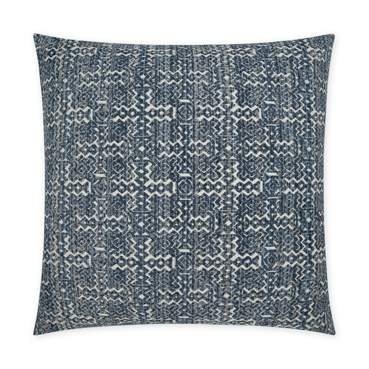D.V. KAP HOME   24" x 24" Inca Pillow - Denim Global, Western Chic    - 3763-D-2424