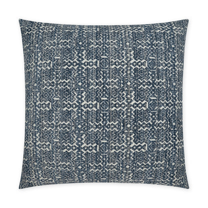 D.V. KAP HOME   24" x 24" Inca Pillow - Denim Global, Western Chic    - 3763-D-2424
