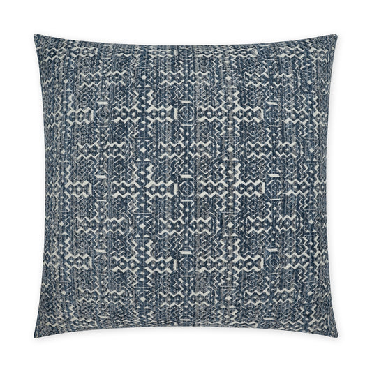 D.V. KAP HOME   24" x 24" Inca Pillow - Denim Global, Western Chic    - 3763-D-2424