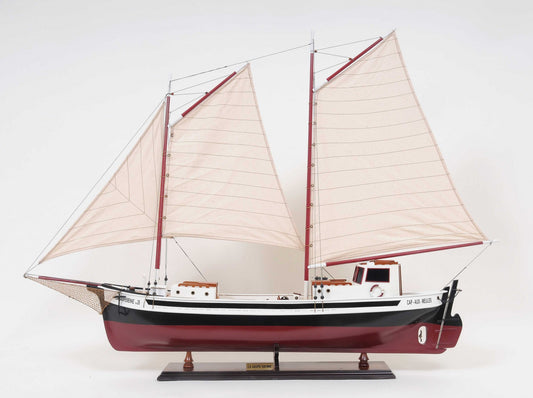 Sailboat Model With Solid Wood Base