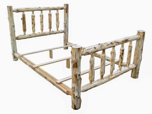 Gray Solid Wood Full No Bed Frame with Trundle