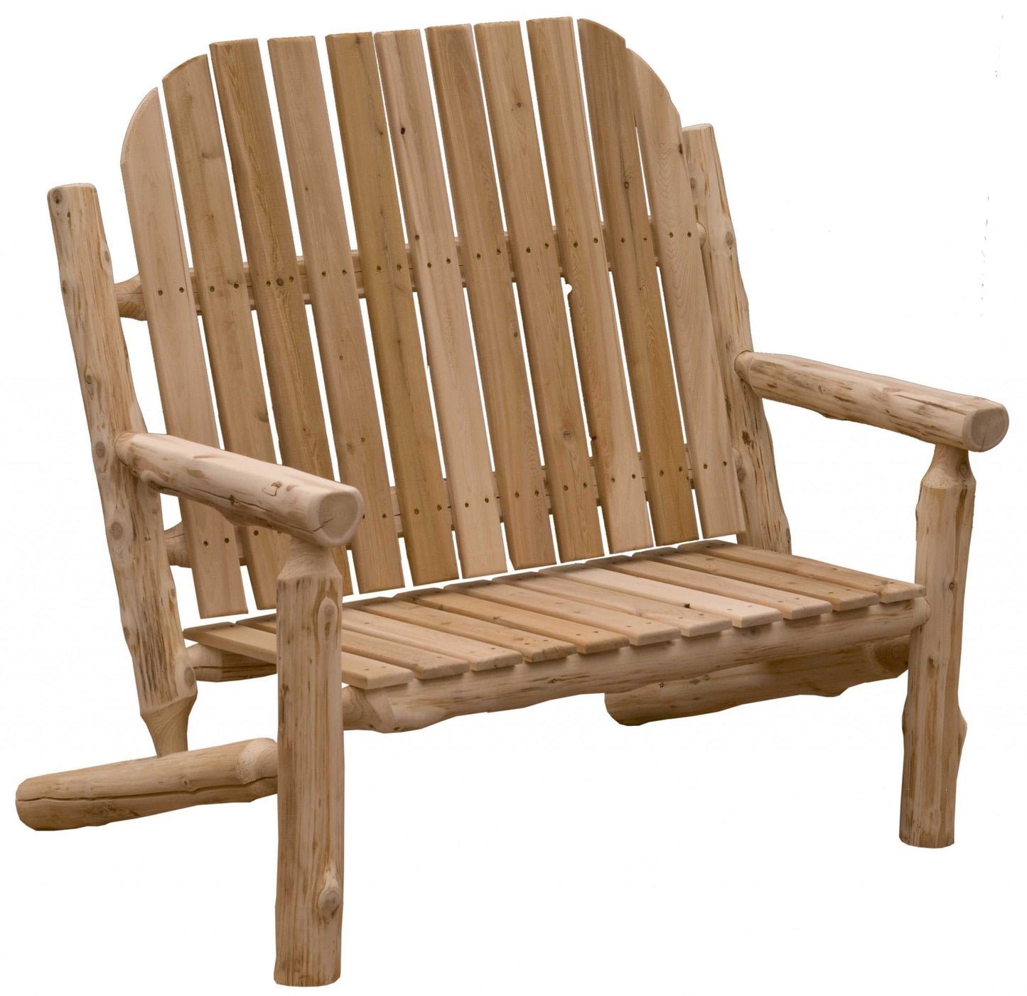 48" Natural Solid Wood Indoor Outdoor Arm Chair