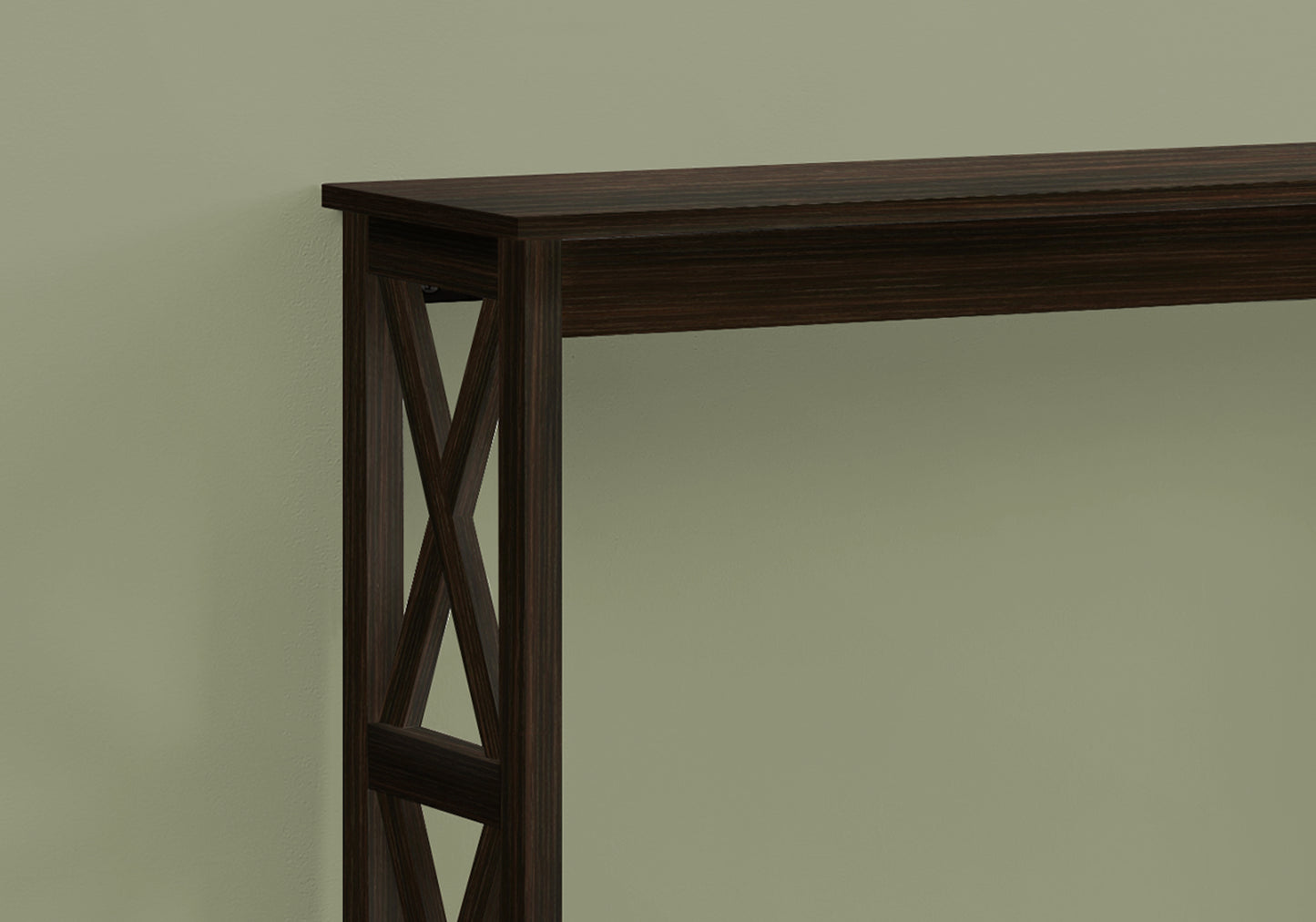 47" Espresso Console Table With Storage