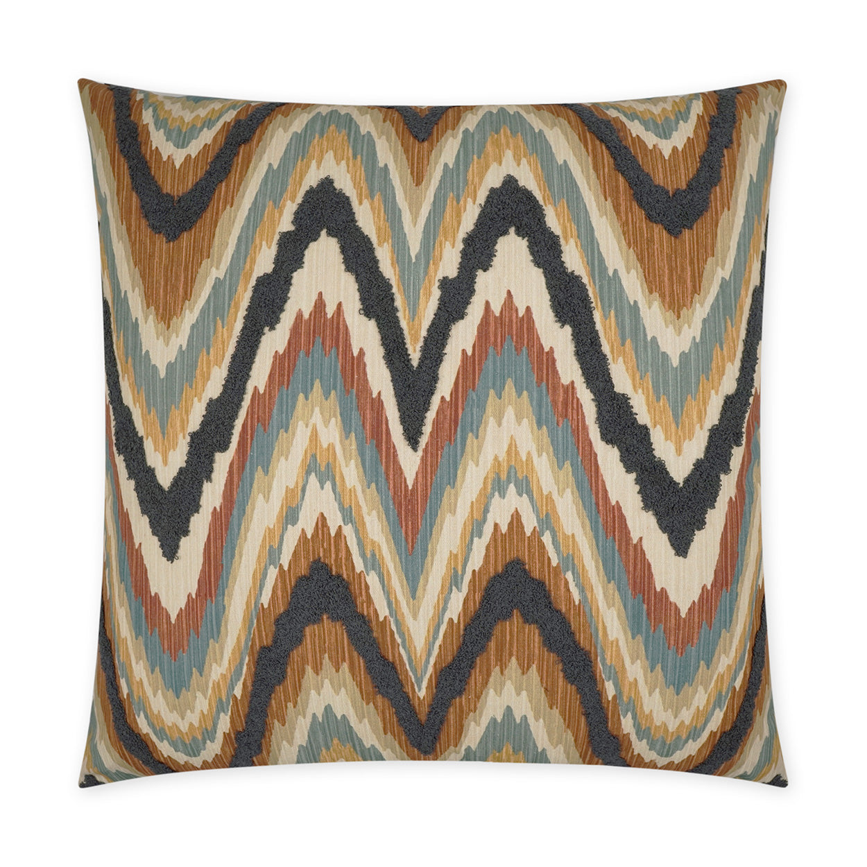 D.V. KAP HOME   24" x 24" Artisanship Pillow - Cinnamon Abstract    - 3765-C-2424