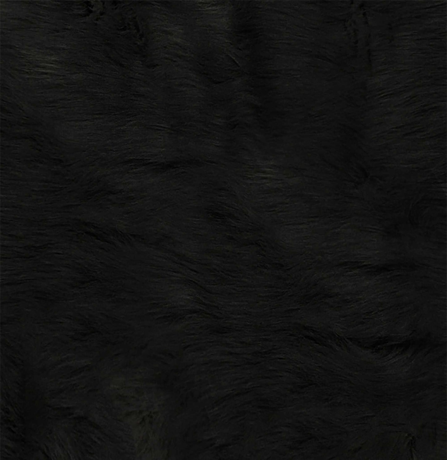 5' X 7' Black Faux Cowhide Area Rug