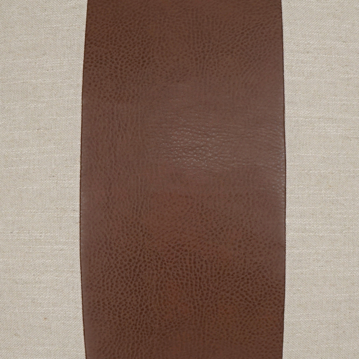 D.V. KAP HOME   24" x 24" Rodeo Band Pillow - Saddle Western Chic, Farmhouse, Band / Ribbon    - 3767-S-2424