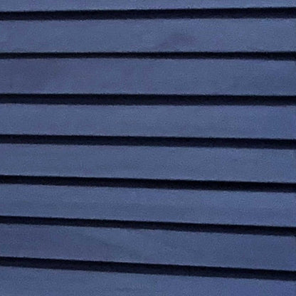 67" Dark Blue Solid Wood Folding Three Panel Screen Room Divider