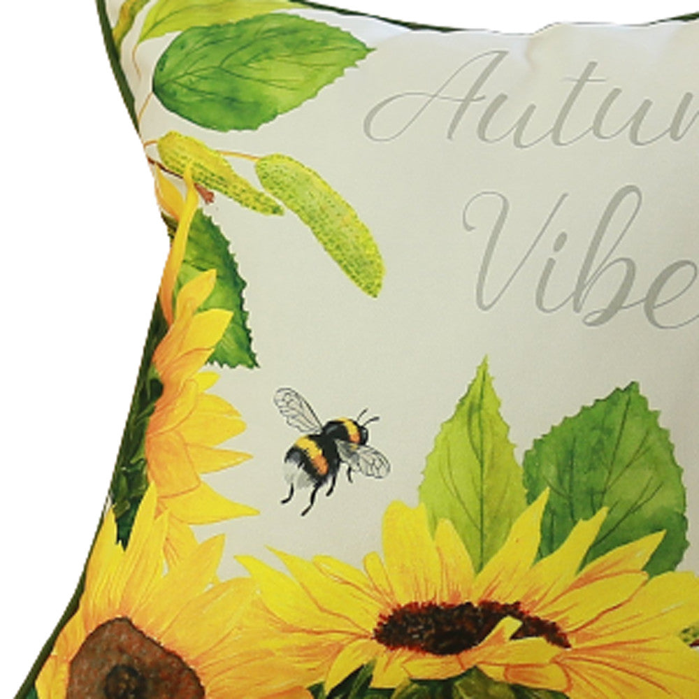 Set Of 2 18" Autumn Vibes Throw Pillow Cover In Multicolor