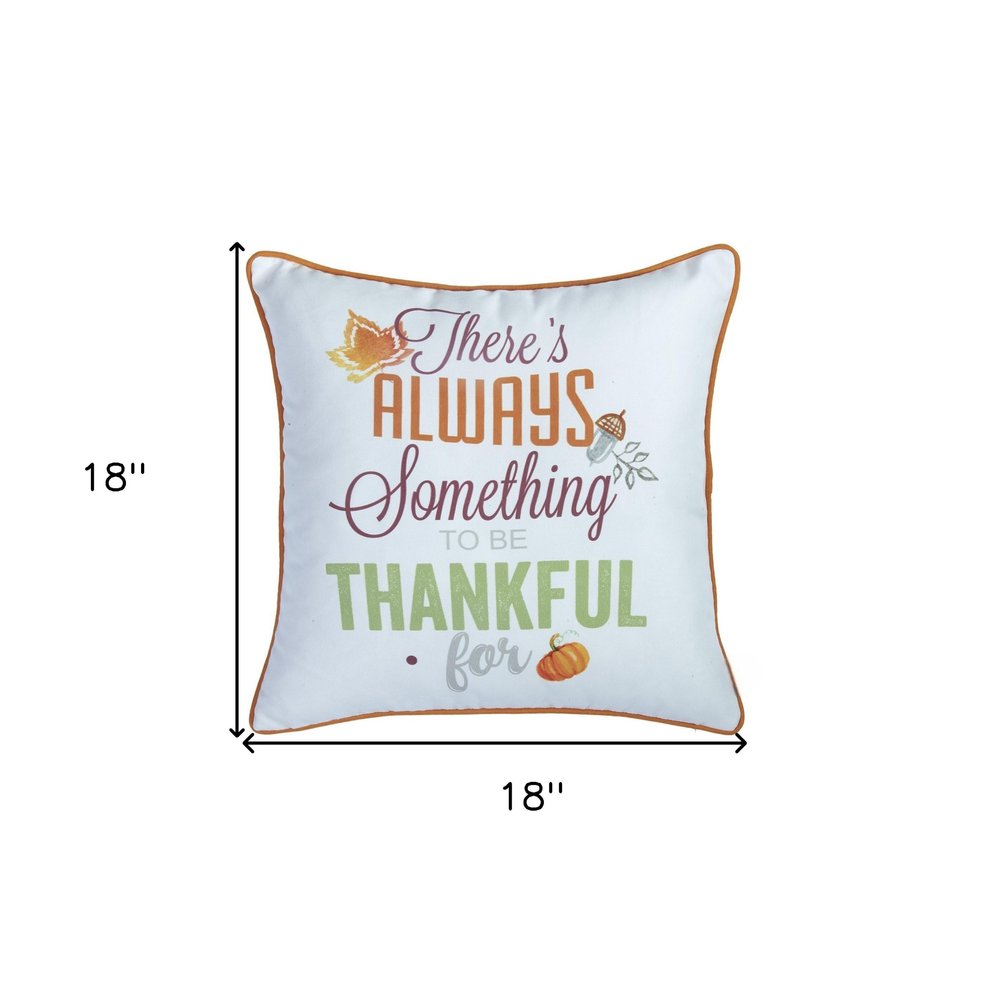 Set of Two 18" X 18" Purple and White Polyester Pillow Cover