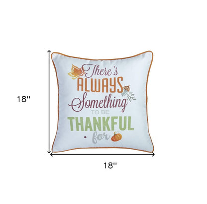 Set of Two 18" X 18" Purple and White Polyester Pillow Cover