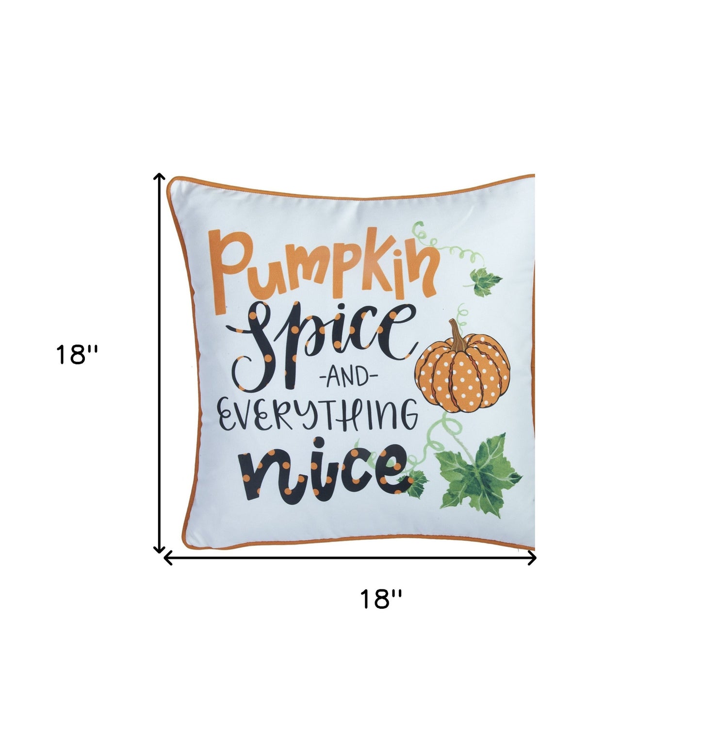 Set Of Four 18" Orange Green Pumpkin Halloween Throw Pillow Covers