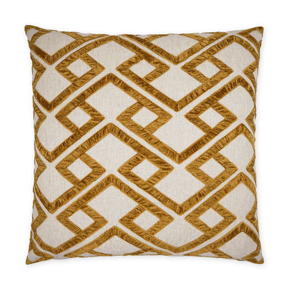 D.V. KAP HOME   24" x 24" Accolade Pillow - Amber Geometric    - 3769-A-2424