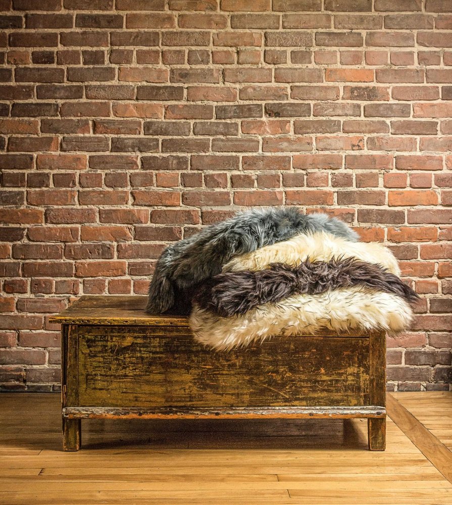 2' X 3' Latte New Zealand Natural Sheepskin Rug