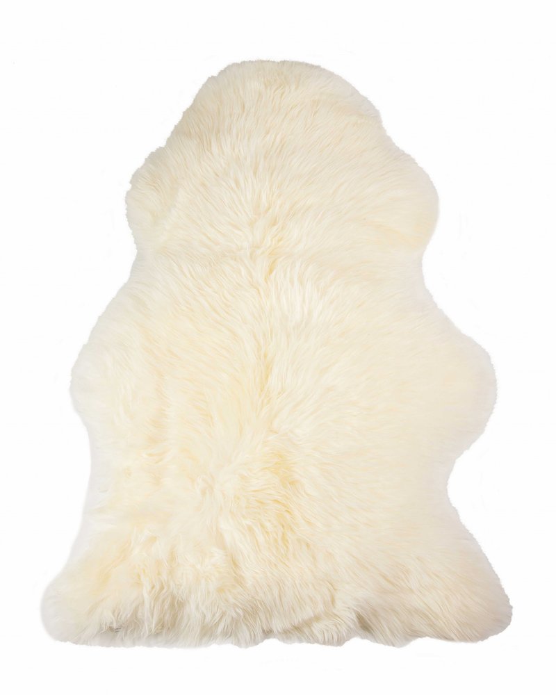 2' X 3' Warm Gray New Zealand Natural Sheepskin Rug